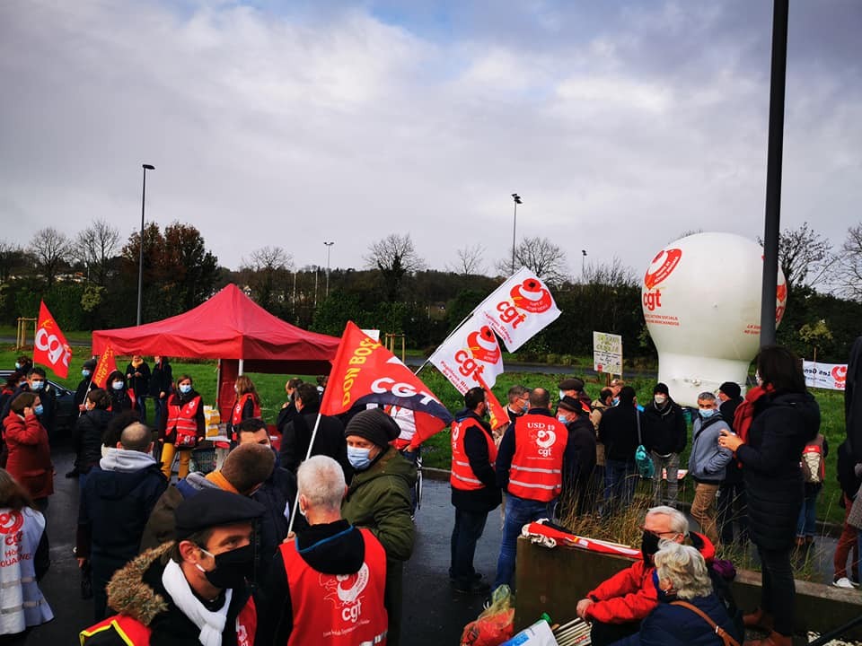 Manif USD CGT 29 à Landerneau 